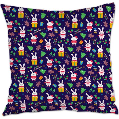 Housse de coussin 45x45 cm en polyester facile d'entretien pour canapé lit chaise décoratif de ferme la saint-valentin (1/5)