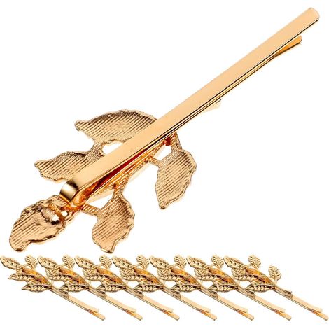 Pieces Leaf Shaped Hair Clips Bobby Pins Metal (1/5)