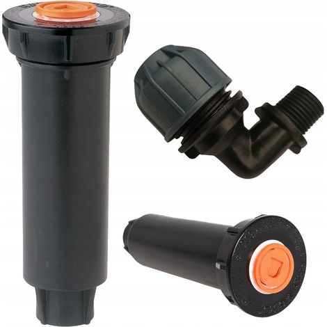 Aspersor Rain Bird 1804 y codo de 20-1/2" (1/4)