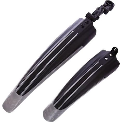 2 parafanghi universali per bicicletta, anteriori e posteriori regolabili, adatti per ruote da mountain bike da 20, 22, 24 e 26 pollici Fluores (1/5)