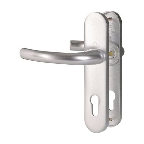 Poignée de porte d'entrée - Tokyo - Hoppe Et Cie - Gris argent - Clé I - 165 mm (1/3)