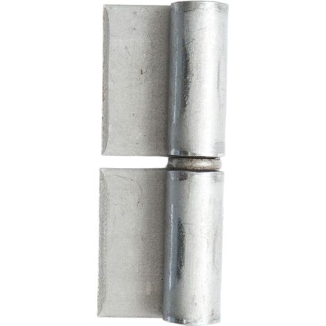 Cerniera saldabile con piastra per porta o cancello – 3×80 mm (1/3)