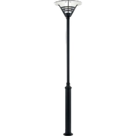 Konstsmide Gemini Tête et lampadaire extérieur classique noir mat Max Watt 1x 60, E27, IP44 (1/3)