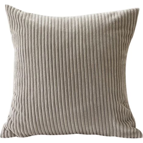 1 Coussin, Velours côtelé, Design minimaliste, Doux, Salon (1/5)