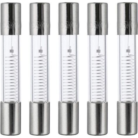 650mA 5KV 6x40mm Microwave Oven Protection Fuses High Voltage Fast Fuse 0.650 Amp 5000 Volt Glass Tube Fuse (Pack of 5) (1/3)
