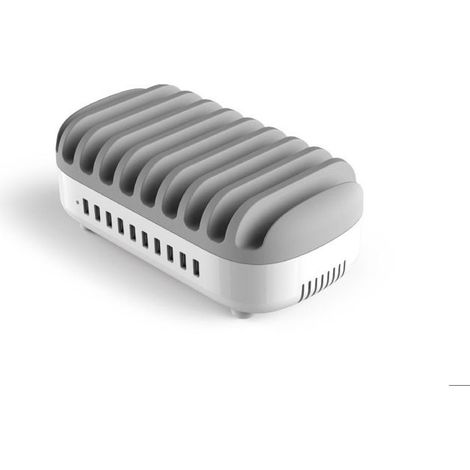 Autónomo - Compulocks - 10PUSBDKS-UK - Gris y Blanco - Contacto - 2,4 A