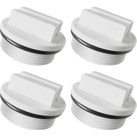 Bouchon d'hiver pour Piscine, 4 Pièces Bouchon PVC d'hivernage pour Piscine 1.5 Pouces,Retour d'hiver Bouchon de Buse de Piscine avec Joint Torique,Clapet Skimmer Piscine