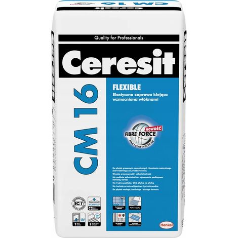 Ceresit CM16 Flexible Adhésif gel très flexible avec fibres 22,5 kg