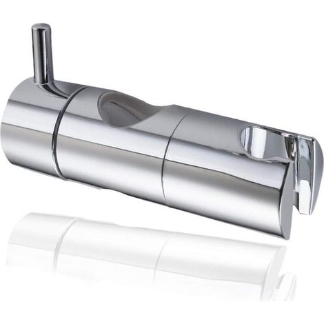Support universel à ventouse pour pommeau de douche, support mural pour douchette à main, curseur de douche réglable argenté (19 mm)