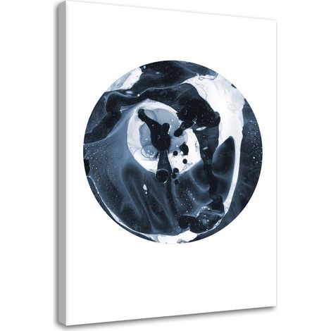 Tableau sur toile Abstrait Cercle Bleu 70x100 (1/5)