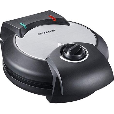 Severin WA 2103 Macchina per cialde Con regolazione manuale della temperatura Acciaio inox (spazzolato), Nero (1/5)