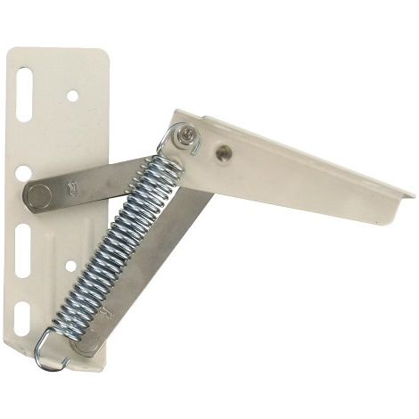 Ferrure d'abattant avec ressort ouverture 75° acier droite – LMC - FER60D