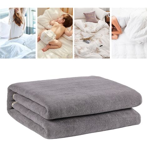 Rubberskin Couverture Chauffante éLectrique, 150x80cm, 60s Rapide Protection Contre la Surchauffe, Lavable en Machine, pour Canapé, Bureau Couverture chauffante