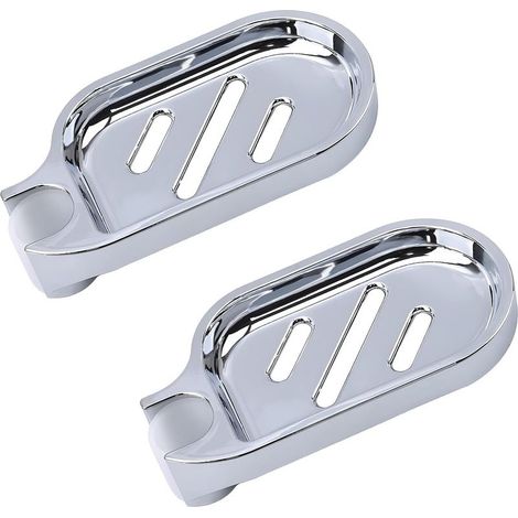 Verstellbare Seifenschale für die Dusche, Seifenhalter für die Duschstange, aufsteckbarer Seifenhalter für 24-mm-Rohre, für Zuhause und Hotel (1/5)