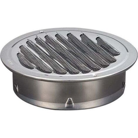 Grille de ventilation ronde en acier inoxydable Grille de ventilation en métal de 100 mm Grille (1/5)