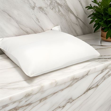 OREILLER ERGONOMIQUE PLAT en MÉMOIRE de FORME CONFORT et SOUTIEN OPTIMAUX pour un SOMMEIL RÉPARATEUR