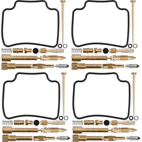 Kit de réparation de carburateur, 4 jeux de joints de révision de carburateur adaptés à Honda CB750 RC42 1992 – 2008