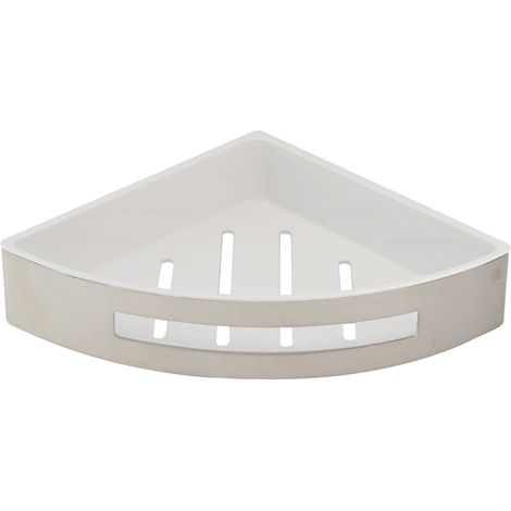 JTP Inox Corner Basket with Shelf - Matt Stainless Steel (1/2)