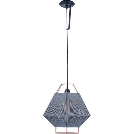 Leds-C4 Legato - Luminaire suspendu mural / plafonnier à 1 lumière, noir, gris, E27 (1/5)