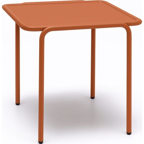 Table d'appoint, Table d'appoint métal outdoor indoor, 41 x 41 cm Terracotta en Metal, Scab design (1/3)
