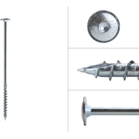 Tellerkopfschrauben Verzinkt 10 x 240 mm Torx 40 - Schachtel 25