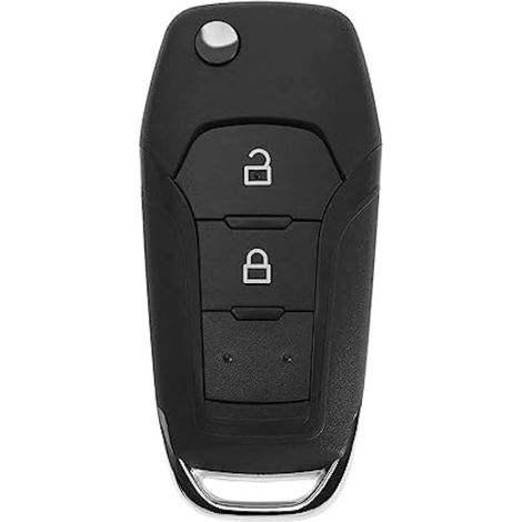 EB3T-15K601-BA Coque de clé de télécommande de remplacement compatible avec Ford Ranger F150, puce ID49, noir (1/4)