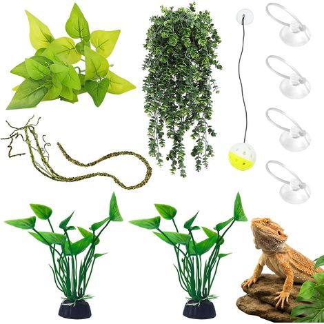Décoration pour lézards, Plante suspendues Artificielle Accessoires (1/5)