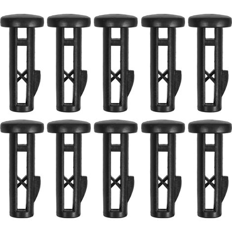Lot de 10 Goupilles Plastique 15 MM pour Verrouillage Couvercle Poubelle à Roulettes 240 L Accessoires Universels pour Poubelles D’Extérieur Clips de Charnière Robustes pour (1/5)
