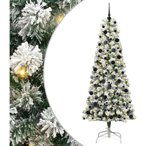 Sapin de Noël  Arbre de Noël Artificiel à Branches Articulées 240 cm (1/5)