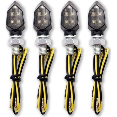 4 x Indicateurs de Moto LED, Mini lumières de Moto étanches 12 V, Approuvé E pour Moto, Voitures à pédales (1/5)