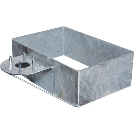 Base Rettangolare da Interrare per Fontane 45x48x15 cm in Acciaio Belfer 42/BSZ