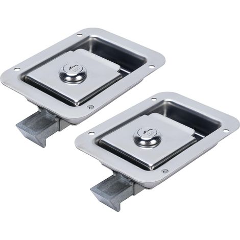 Steel Abrasion Toolbox Trailer Handle Pallet Flush Latch Mount Proof