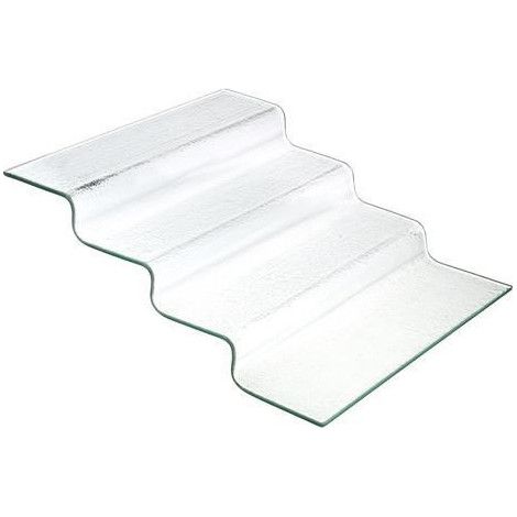 Escalier buffet en verre transparent Vetro sour-step - 400x350x(H)125mm - Finedine