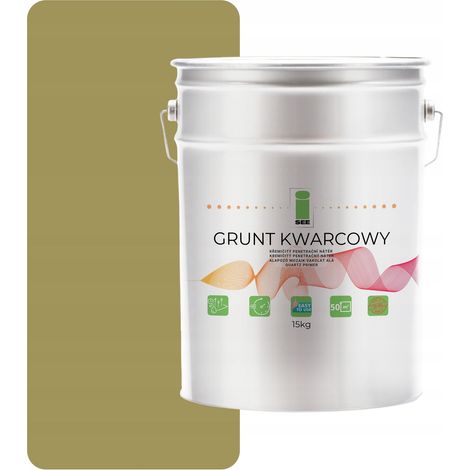 Imprimación de cuarzo para yeso de silicona, 15 kg, verde pistacho F495 (1/5)