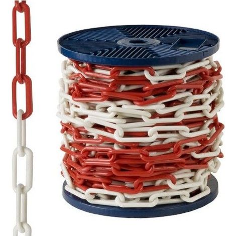 Catena in plastica bicolore 6 mm. Rotolare 25 metri