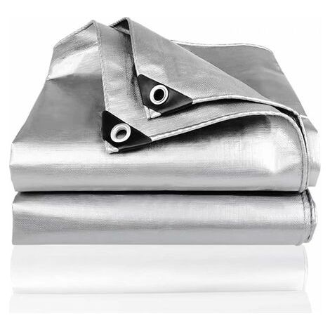 Pair - Bâche de protection 3x4m – Indéchirable et imperméable – Œillets en aluminium tous les 100 cm – Protection pour bois, remorques et voitures (1/5)