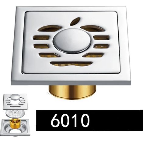 (610-2)Shower Drain Thick Stainless Steel Floor Drain Ordinary Bathroom Toilet Kitchen Balcony Dedicated To prevent odor BaIDaiMoDeng (1/4)