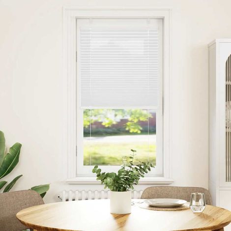 Maison Exclusive - Store plissé blanc 55x150 cm largeur du tissu 54,4 cm polyester