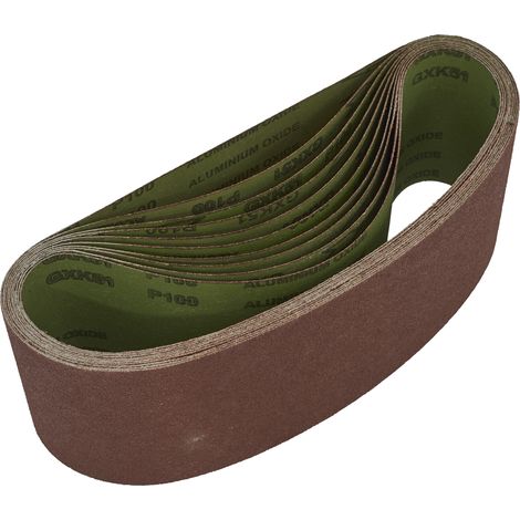 Sealey Sanding Belt 100 x 610mm 100Grit - Pack of 10 WSB61100