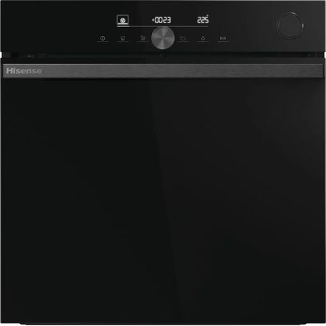 Hisense – Four traditionnel multifonctions 77L 59.5cm pyrolyse vapeur – 22 programmes automatiques – Classe A+ – BSA66334PBDG (1/3)