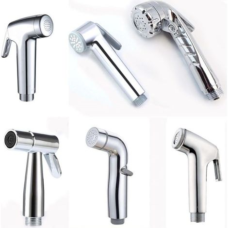 Badezimmer-WC-Bidet-Duschkopf-Armatur-Handbrause ABS Silber (1/4)