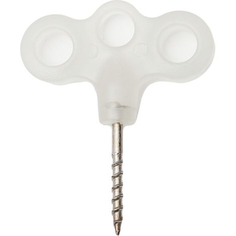 Piquet de tente 3 œils en acier inoxydable luminescent pour fixation solide des cordes et stabilité optimale en camping (1/4)