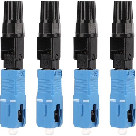 10 Stück Glasfaser-Schnellverbinder, hohe Übertragungsgeschwindigkeit, geringe Verluste, einfache Handhabung, SC-Singlemode-Glasfaseradapter für Kabelfernsehen