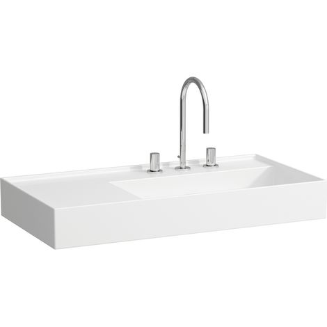 LAUFEN Kartell lavabo sobre encimera, repisa izquierda, 2