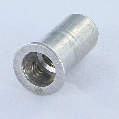 Ecrou A sertir Tête plate TP Borgne M6X20.5 ALPB 25 Aluminium