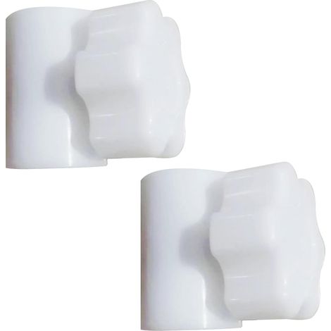 Manguito de fijación para sombrilla, juego de 2, conector para mástil de sombrilla, para mástil superior de 2,8 cm y mástil inferior de 3,2 cm, blanco (1/5)