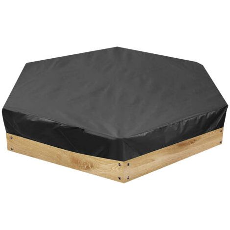 RHG Housse de Bac à Sable pour Enfants, Bache bac à Sable, Bac a Sable avec Couvercle, pour Enfants en Tissu Polyester 190T Jardin ExtéRieur Décontracté, Imperméable, Résistant au Froid (180x150x20cm) (1/5)