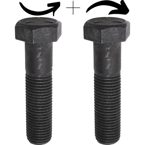 Jeu de vis 39mm 3/8" filetées à gauche et à droite pour la fixation du mètre (1/2)