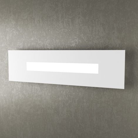 Applique Moderna Rettangolare Wally Metallo Bianco 1 Luce 2G11 56Cm (1/5)