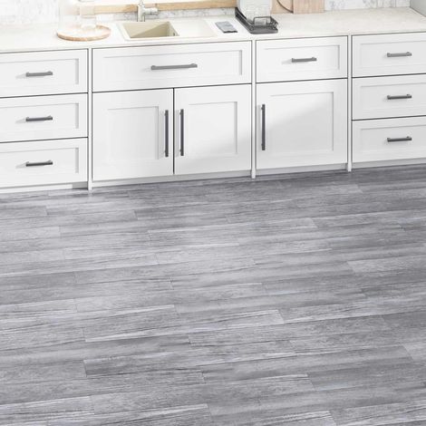 vidaXL Flooring Planks 2.51 m² 18 pcs PVC Matte wood grey